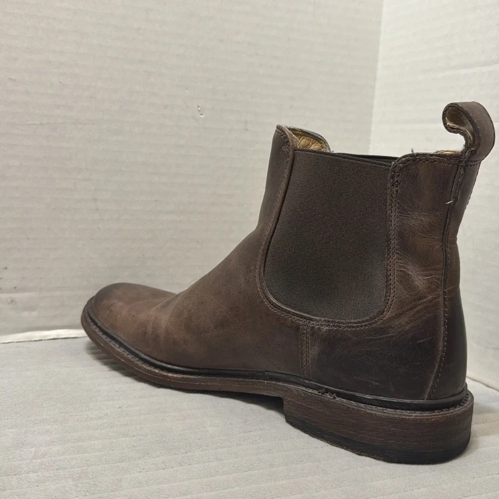 Frye Tyler Chelsea Boots Men's Size 8.5D Brown Leather Ankle Pull On Mexico